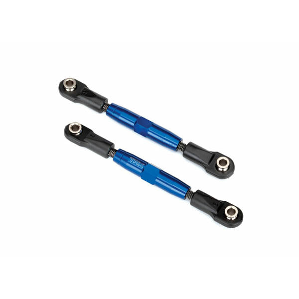 Image of Traxxas 83mm Blue Aluminum Front Camber Link Turnbuckles TRA3643X