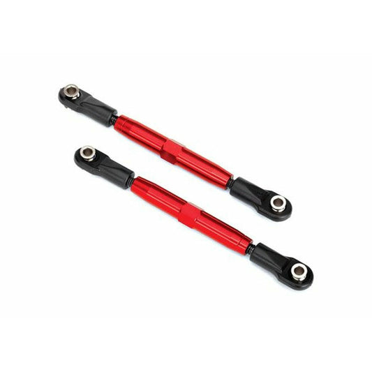 Image of Traxxas 73mm Red Aluminum Rear Camber Link Turnbuckles TRA3644R