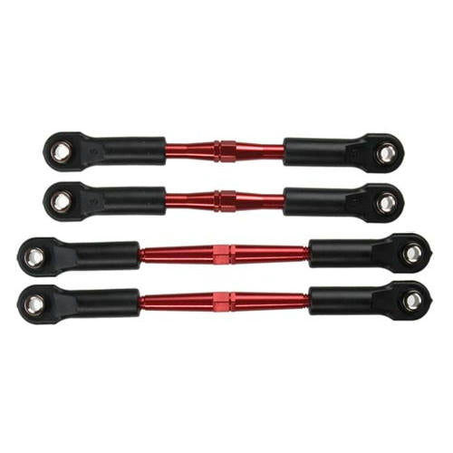 Image of Traxxas Stampede/Rustler 2WD Red Alloy Camber Turnbuckle Set TRA3741X