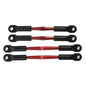 Image of Traxxas Stampede/Rustler 2WD Red Alloy Camber Turnbuckle Set TRA3741X