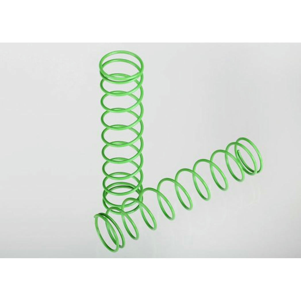 Image of Traxxas 1/10 Scale Green Rear Shock Springs (2pcs) TRA3757A