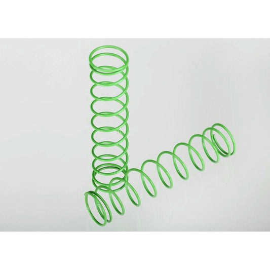 Image of Traxxas 1/10 Scale Green Rear Shock Springs (2pcs) TRA3757A