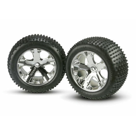 Image of Traxxas 1/10 2.8 Mounted All Star Wheels and Tires Rustlewr 2WD TRA3770