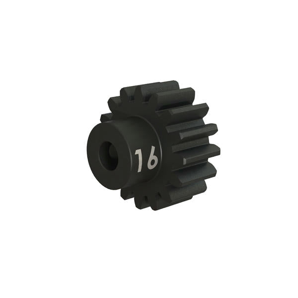 Image of Traxxas 16T 32P Hardened Steel Pinion Gear w/Set Screw TRA3946X (1/8 bore)