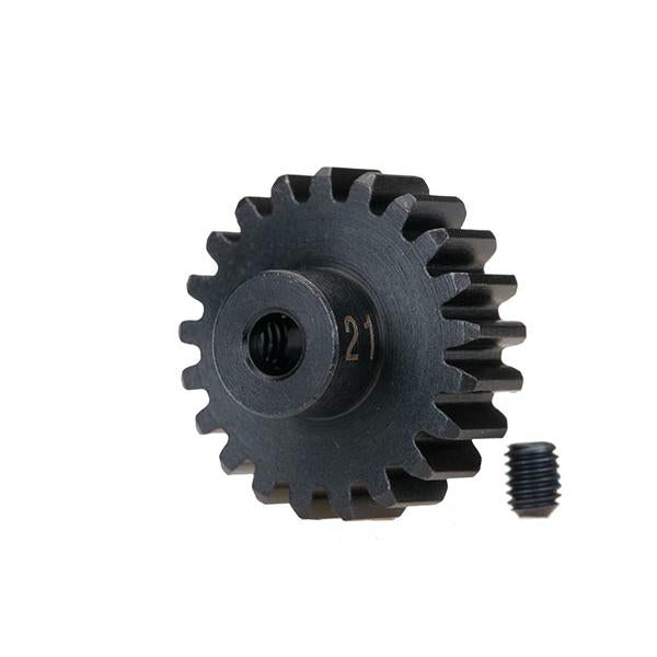 Image of Traxxas 21 Tooth 32 Pitch (21T, 32P/0.8M) Machined Steel Pinion Gear (1/8 Bore)