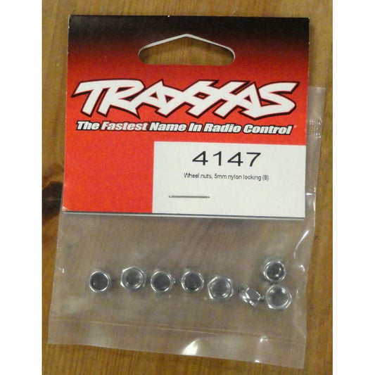 Image of Traxxas 5mm Nylon Locking Wheel Nuts (8pcs) TRA4147