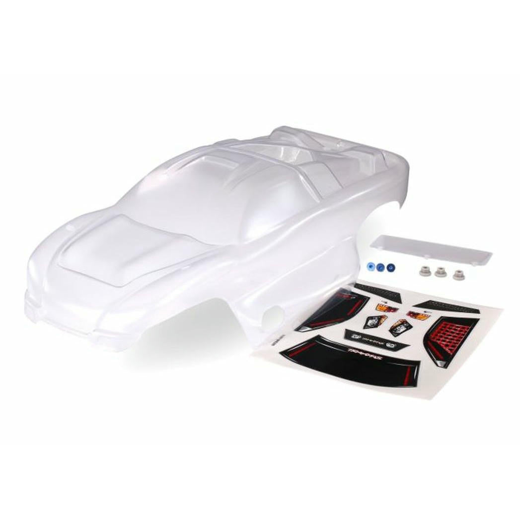 Image of Traxxas Nitro Rustler Clear (Unpainted) Lexan Truck Body TRA4412