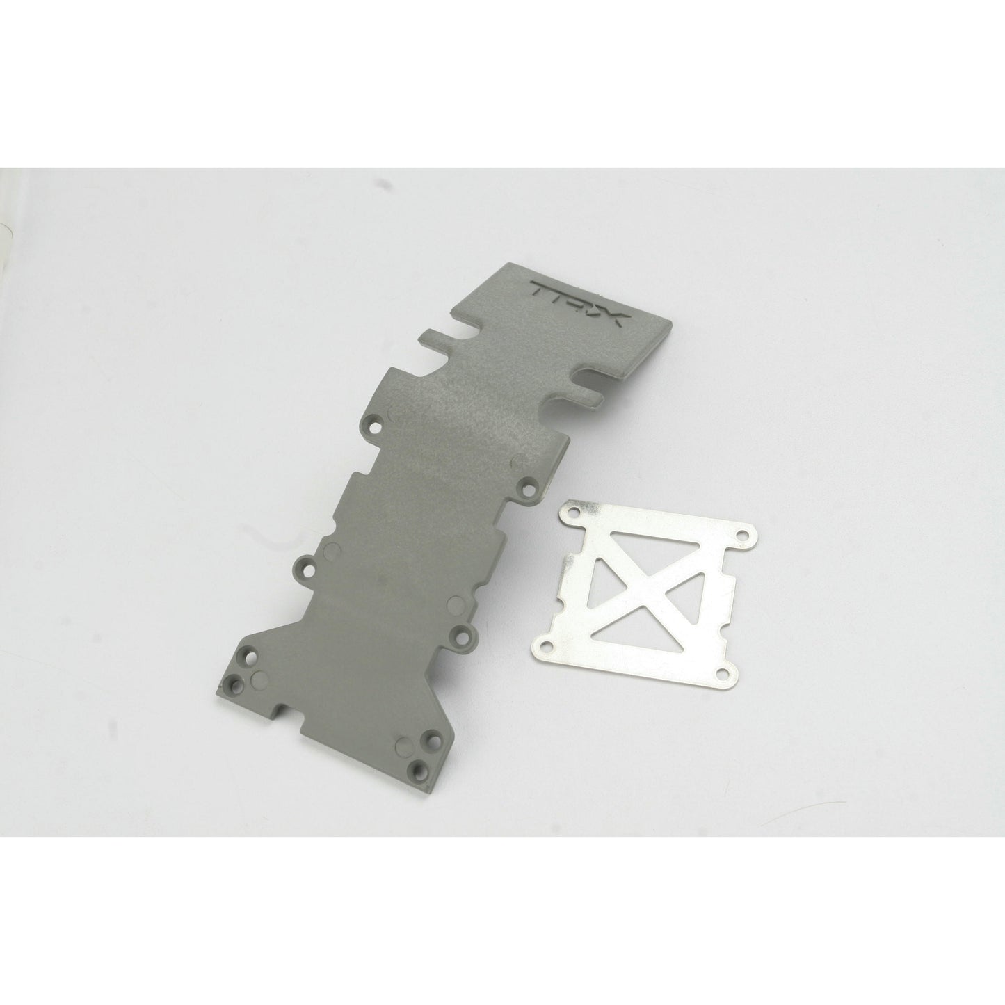 Image of T-Maxx 3.3 Grey Rear Skidplate w/Steel Plate TRA4938A