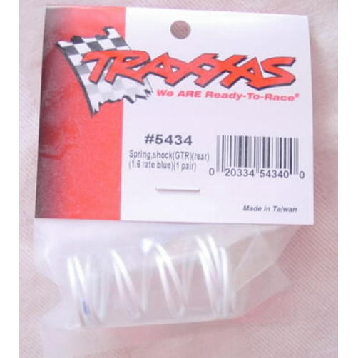Image of Traxxas GTR Shock Springs (Rear, 1.6/Blue Rate) JATO TRA5434