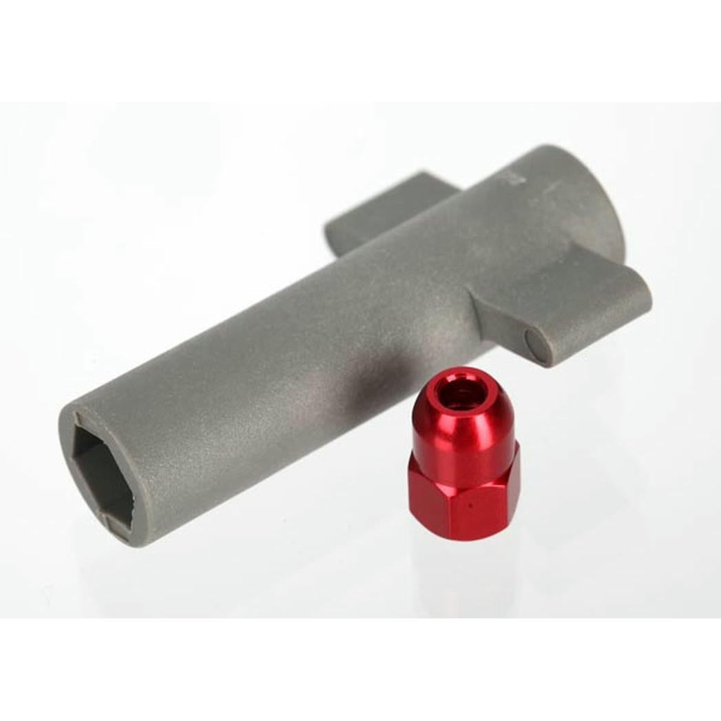 Image of Traxxas Red Antenna Crimp Nut & Nut Tool TRA5526R