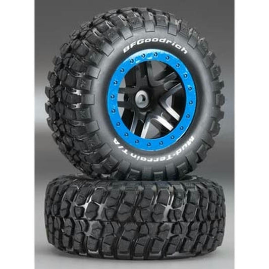 Image of Traxxas Slash 2WD BF Goodrich Mud Terrain Front Tire/Split-Spoke Wheel TRA5885A