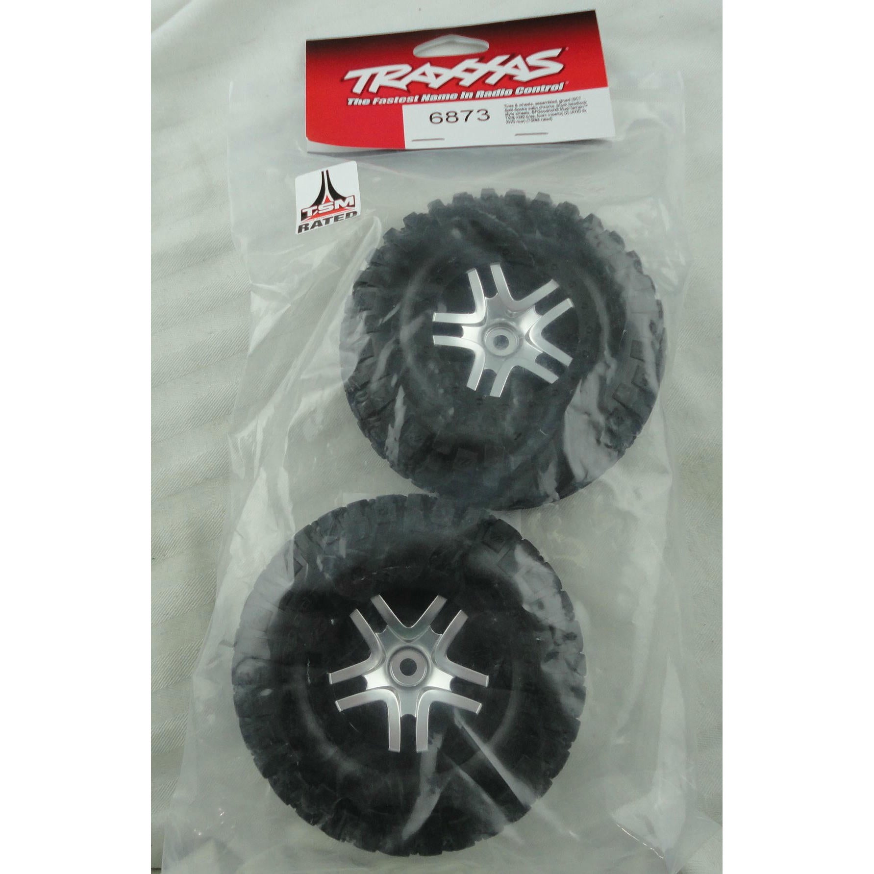 Image of Traxxas B.F. Goodrich Mud Terrain T/A KM2 Tires Pre-Mounted - SCT Wheels TRA6873