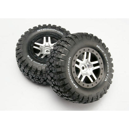 Image of Traxxas B.F. Goodrich Mud Terrain T/A KM2 Tires Pre-Mounted - SCT Wheels TRA6873