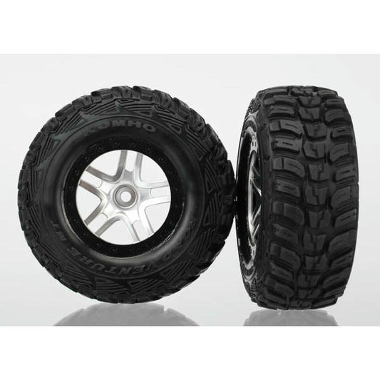 Image of Traxxas Kumho SCT Tires w/Split Spoke Wheels 4x4 Fr/Rr, 2WD Rr TRA6874R S1 Comp