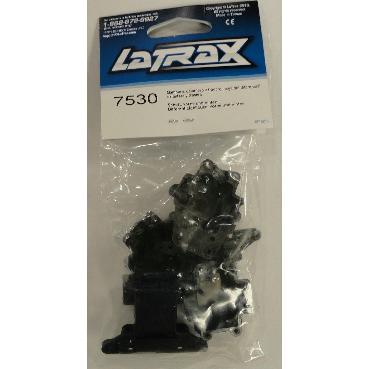 Image of LaTrax 1/18 Rally 4WD Car Bulkhead/Diff Housing Front/Rear TRA7530