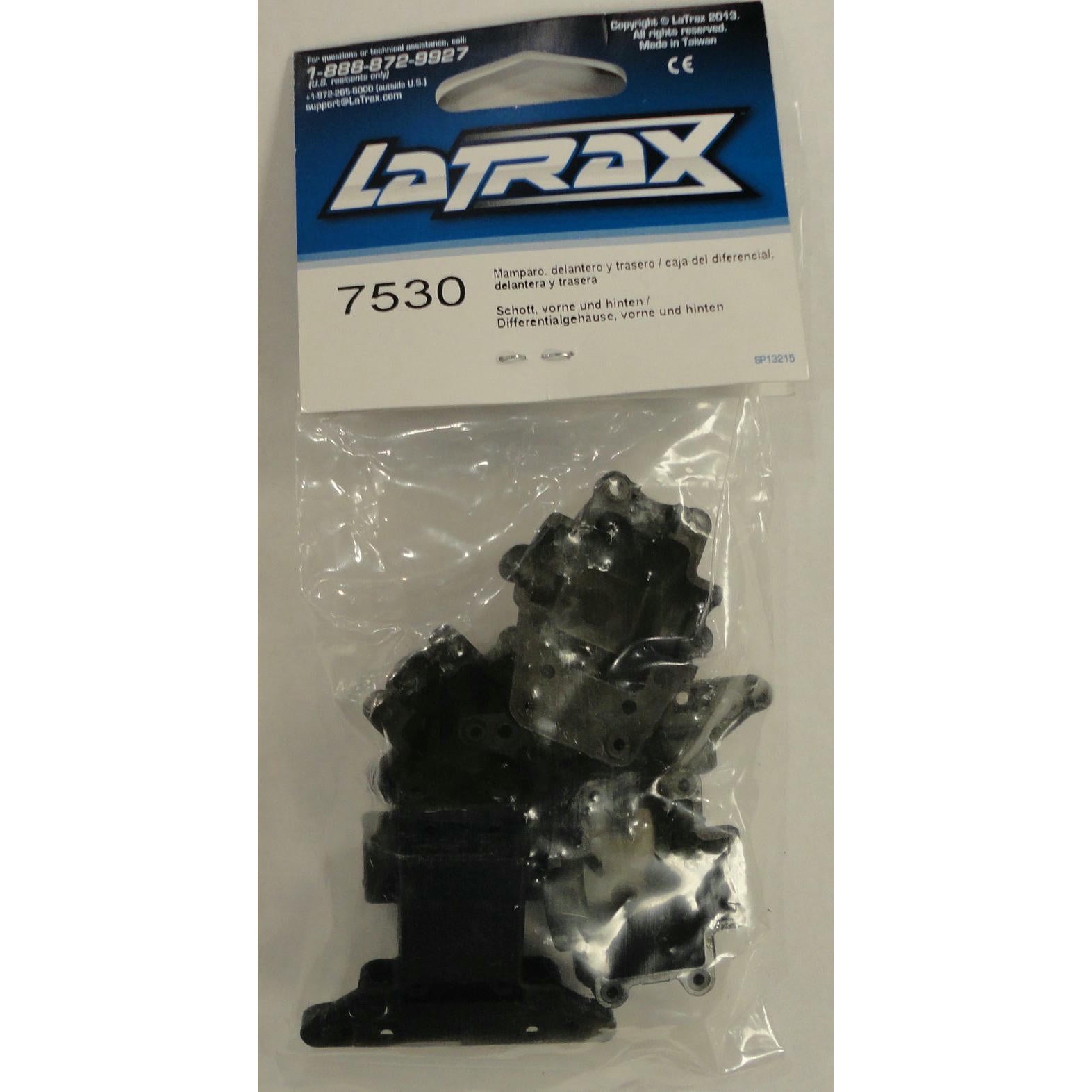 Image of LaTrax 1/18 Rally 4WD Car Bulkhead/Diff Housing Front/Rear TRA7530