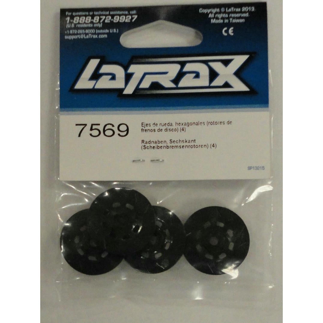 Image of LaTrax 1/18 Rally 4WD Wheel Hubs Hex (Disc Brake Rotors) (4) TRA7569