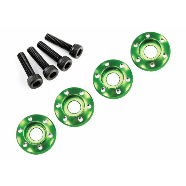 Image of LaTrax 1/18th Scale 3 x 12mm Wheel Nut Washers - Green/Teton TRA7668G