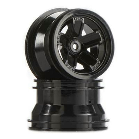 Image of LaTrax 1/18 Scale Truck Wheels, Black/Teton TRA7671