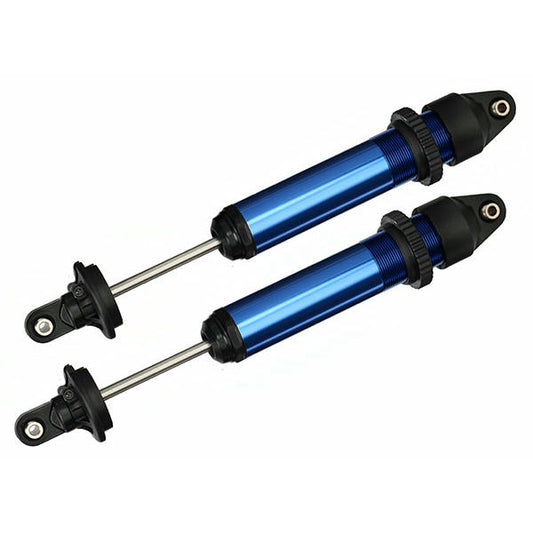 Image of Traxxas X-Maxx Monster Truck Blue Anodized Shocks w/Oil TRA7761