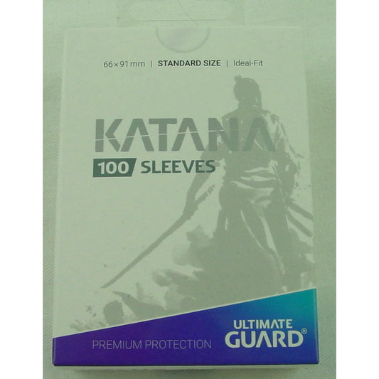 Image of Katana Transparent (Clear) Deck Protector Standard Card Sleeves (100) 66x91mm 