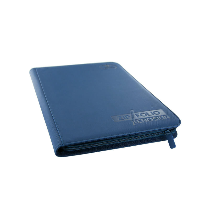 Image of Ultimate Guard Blue Xenoskin 9-Pocket Card Zipfolio Binder UGD010211