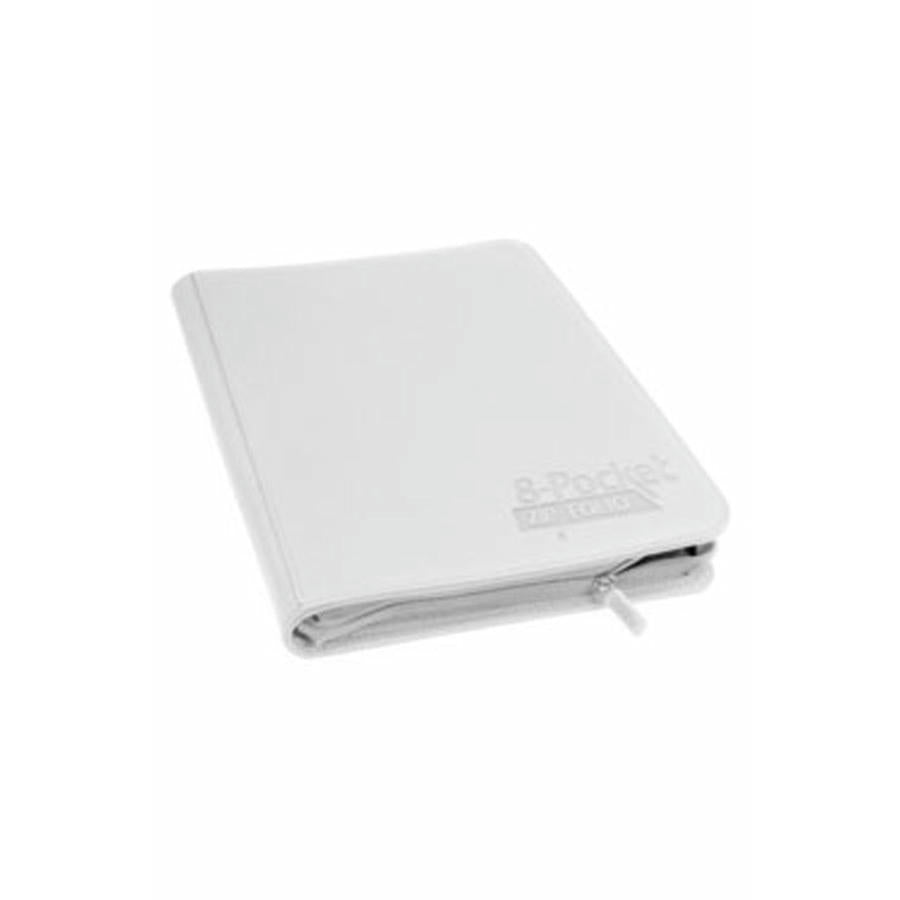 Image of Ultimate Guard White Xenoskin 320 8-Pocket Zippered Card Binder UGD010433