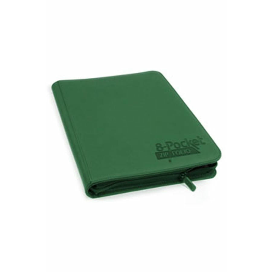 Image of Ultimate Guard Green Xenoskin 320 8-Pocket Zippered Card Binder UGD010436