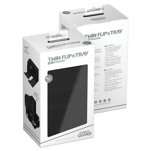 Image of Ultimate Guard Flip'n'Tray Black 200+ Deck Box UGD011242