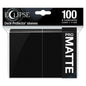 Image of Ultra-Pro Jet Black Matte Standard 66x91mm Card Protector Sleeves 100ct