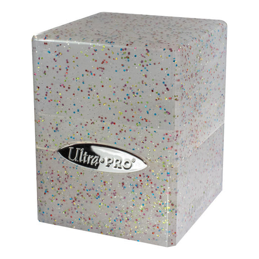 Image of UP D-BOX SATIN CUBE GLITTER CLEAR