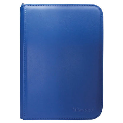 Ultra PRO - Vivid 4-Pocket Zippered PRO-Binder: (Blue) Protect Up to