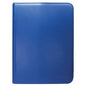 Image of Blue vivid 9-Pocket Zippered Pro-Binder UPI15900 Holds 360 Cards Ultra-Pro