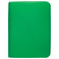 Image of Green Vivid 9-Pocket Zippered Pro-Binder UPI15901 Holds 360 Cards Ultra-Pro