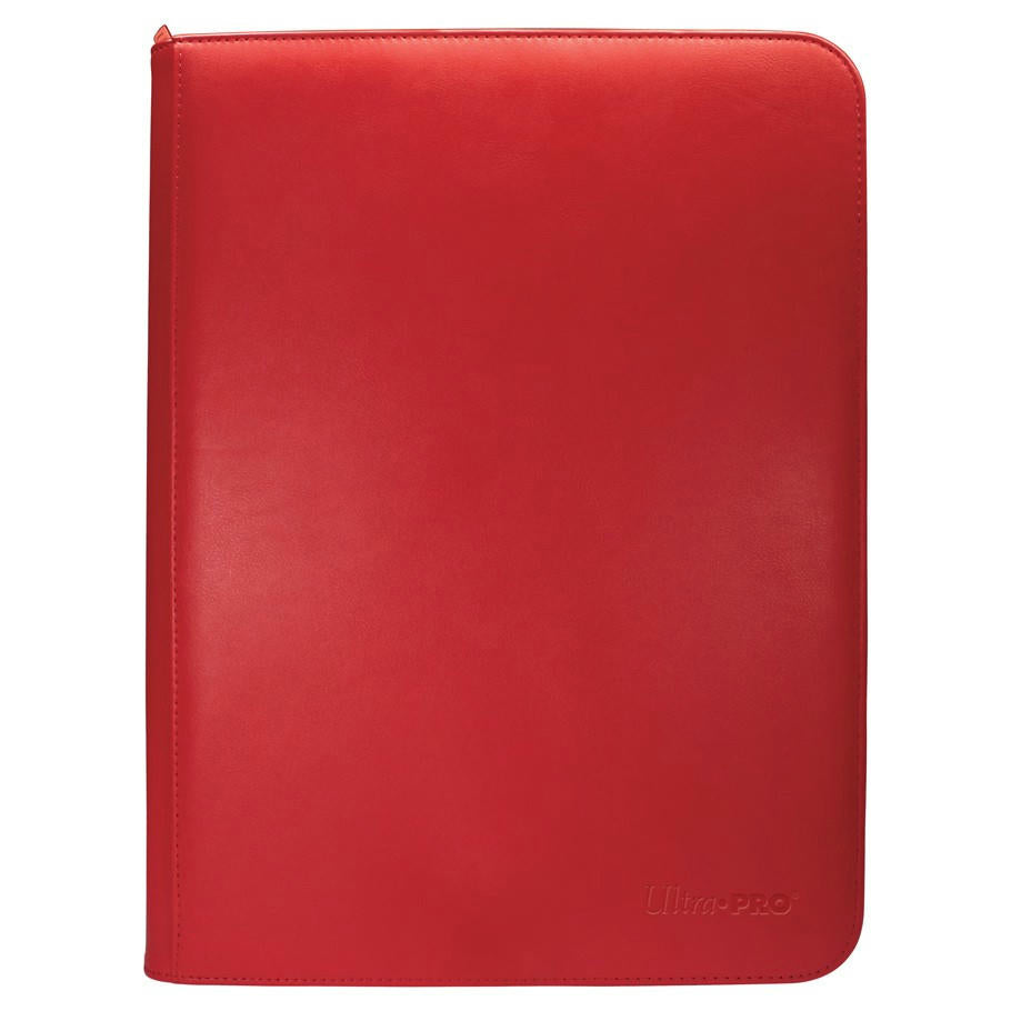 Image of Red Vivid 9-Pocket Zippered Pro-Binder UPI15903 Holds 360 Cards Ultra-Pro