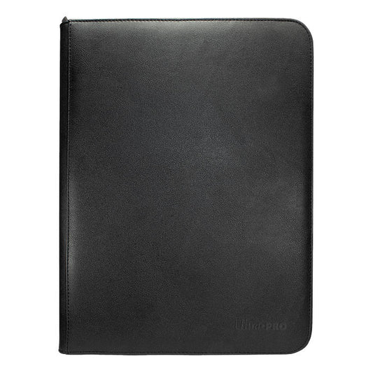 Black Vivid 9-Pocket Zippered Pro-Binder UPI15907 Holds 360 Cards Ultra-Pro