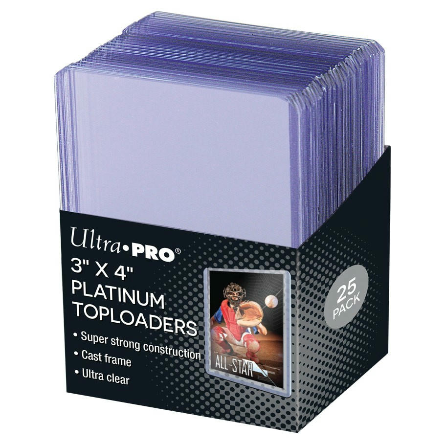 Image of Ultra-Pro 3x4mm 35pt Platinum Toploader Card Sleeves/Cases (25pcs) UPI15910