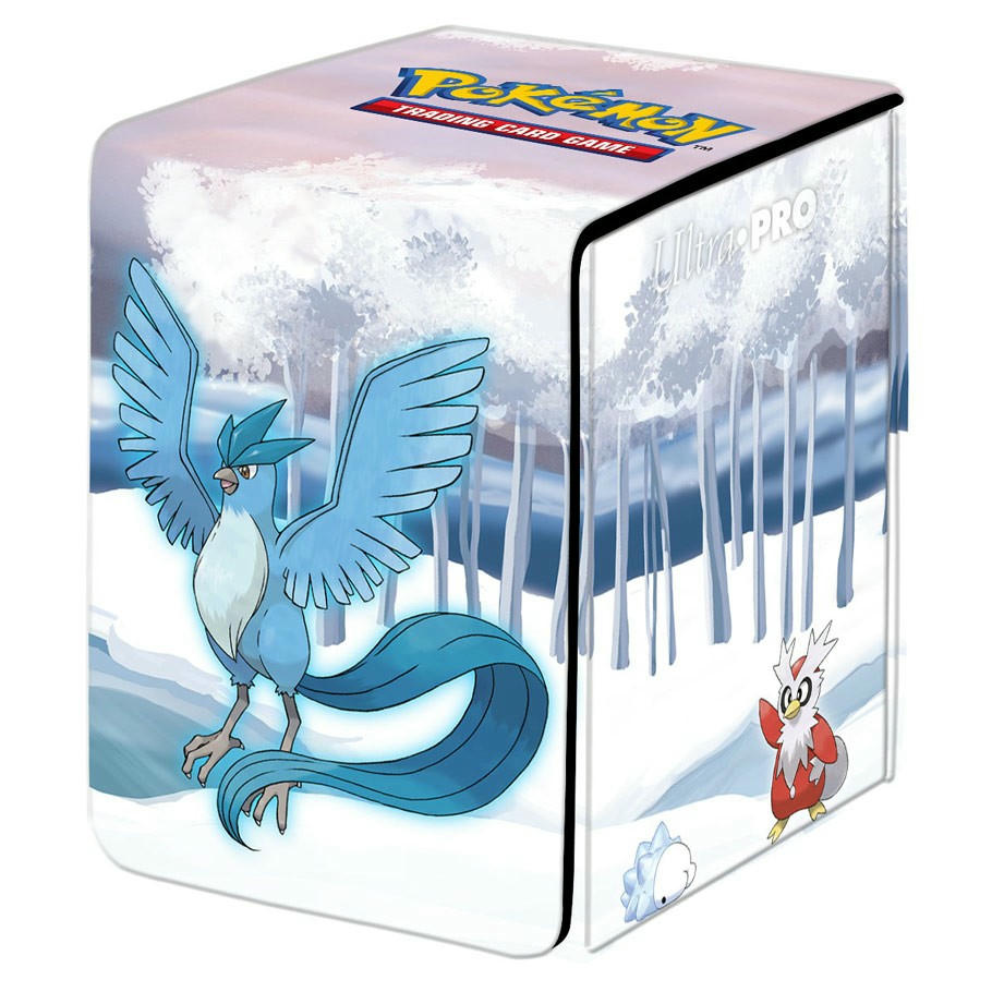 Image of Ultra Pro Pokemon Frosted Forest Alcove Deck Protector Flip Box w/Magnet Closure