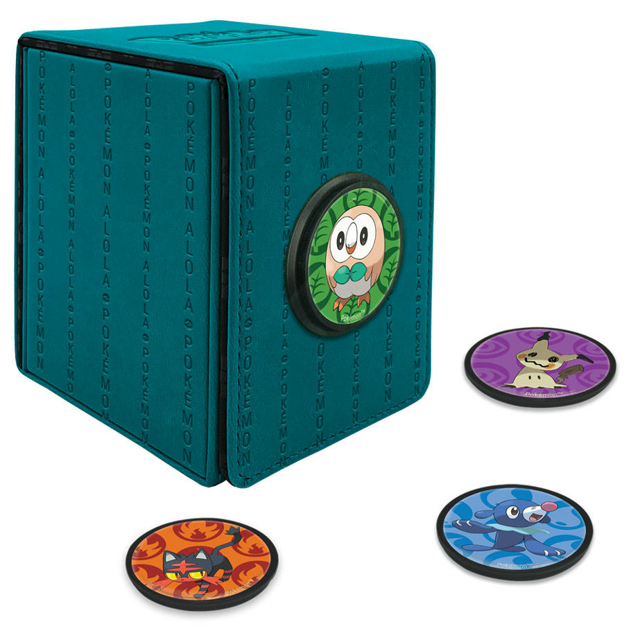 Image of Ultra Pro Pokemon Alola Alcove Deck Protector Flip Box w/Magnet Closure