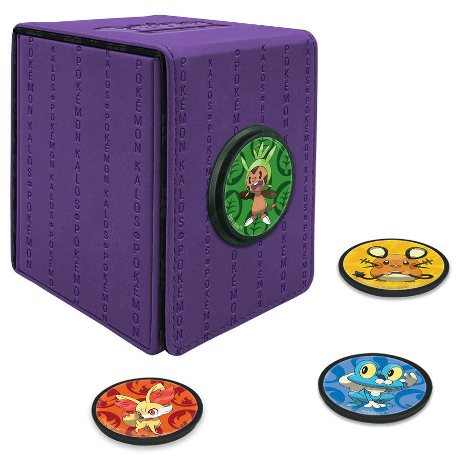 Image of Ultra Pro Pokemon Kalos Alcove Deck Protector Flip Box w/Magnet Closure