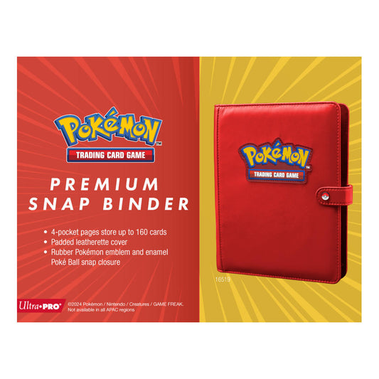 Premium Red 4-Pocket Snap Binder for PokÃ©mon