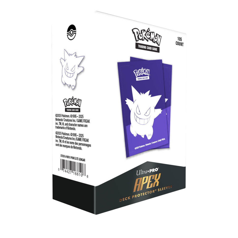 Pokemon Elite Gengar 105ct Apex Deck Protector Sleeves