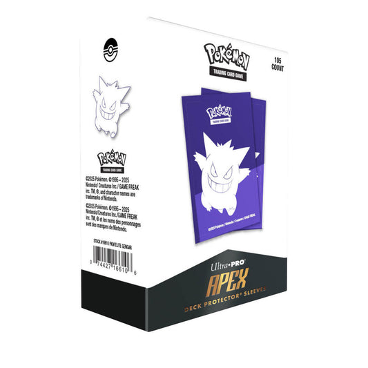 Pokemon Elite Gengar 105ct Apex Deck Protector Sleeves