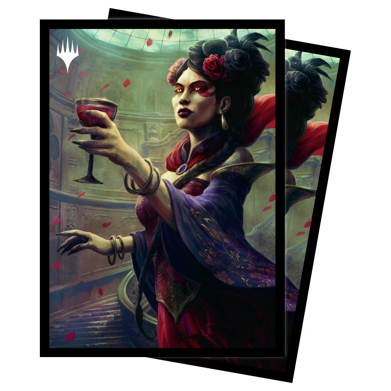 Image of Magic the Gathering Crimson Vow Henrika, Infernal Seer Card Sleeves (100pcs)