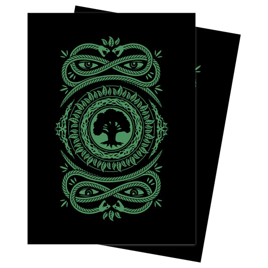 Image of Magic the Gathering Mana 7 Forest Deck Protector Card Sleeves (100pcs) 19247
