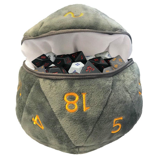 Image of Dungeons & Dragons Realmspace 6.5 Plush d20 Dice Bag by Ultra-Pro UPI19411