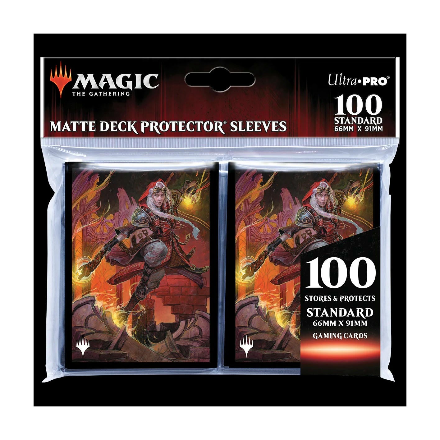 Image of Magic the Gathering Dominaria United Jaya, Fiery Negotiator Card Sleeves 100pcs