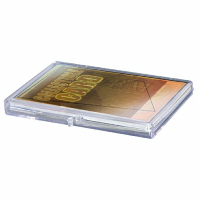 Image of Ultra Pro Clear 15-Card Hinged Card Storage Box UPI43001