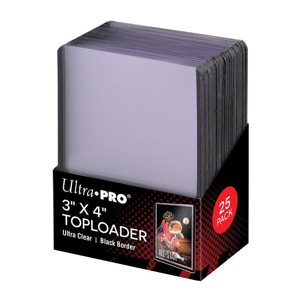 Ultra-Pro 3x4mm Black Border Toploader Card Sleeves/Cases (25pcs) UPI81158