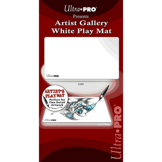 Image of Artist's Gallery White Neoprene Playmat for Trading Card Games TCG UPI82889